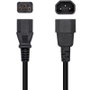 Aisens Cable de Alimentación CPU C13 Hembra a C14 Macho, 3m, Negro